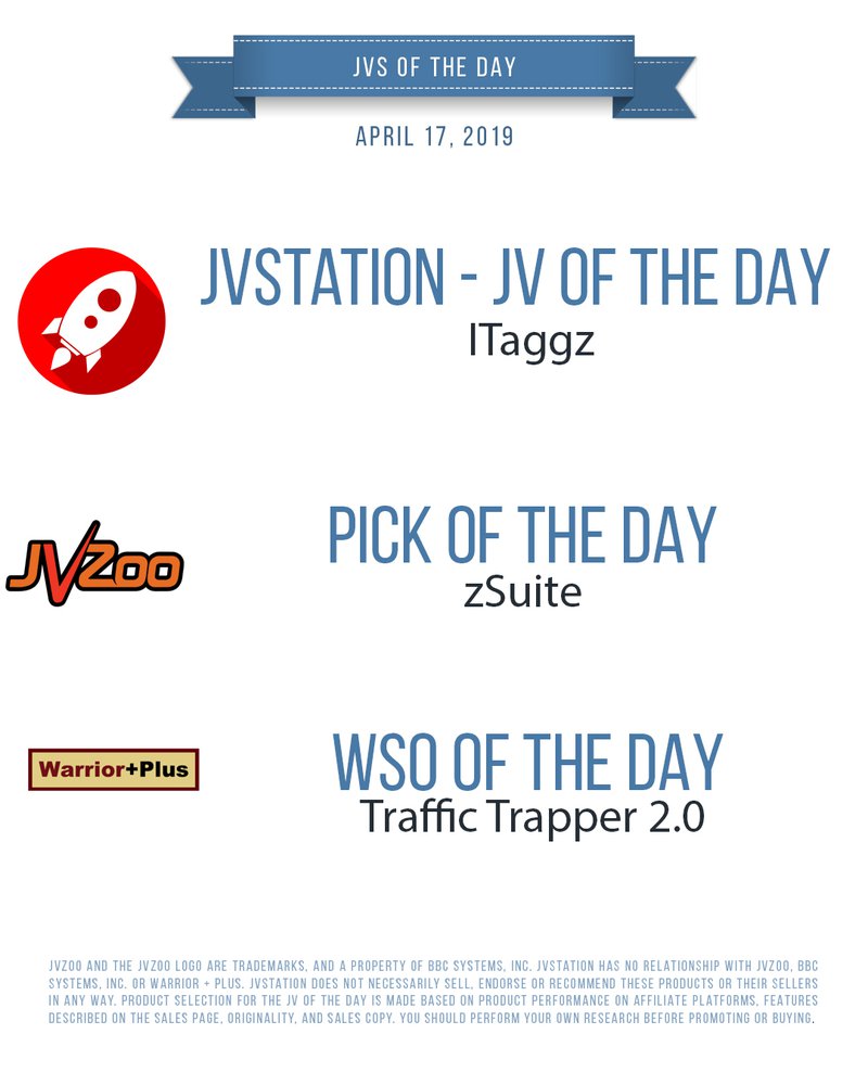 JVs of the day - April 17, 2019