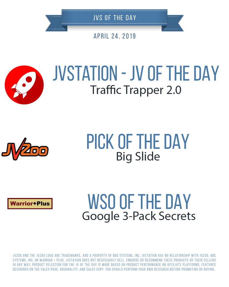 JVs of the day - April 24, 2019