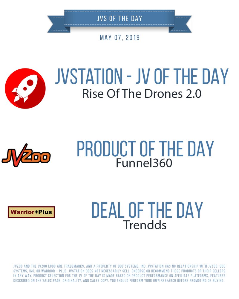 JVs of the day - May 07, 2019