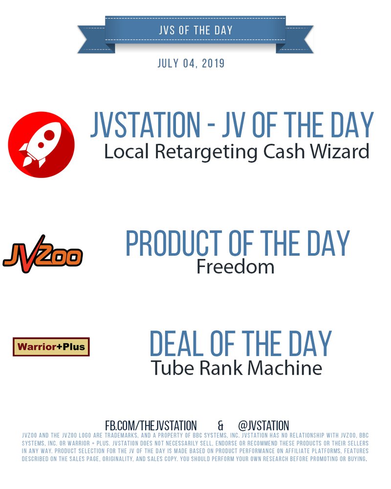 JVs of the day - July 04, 2019