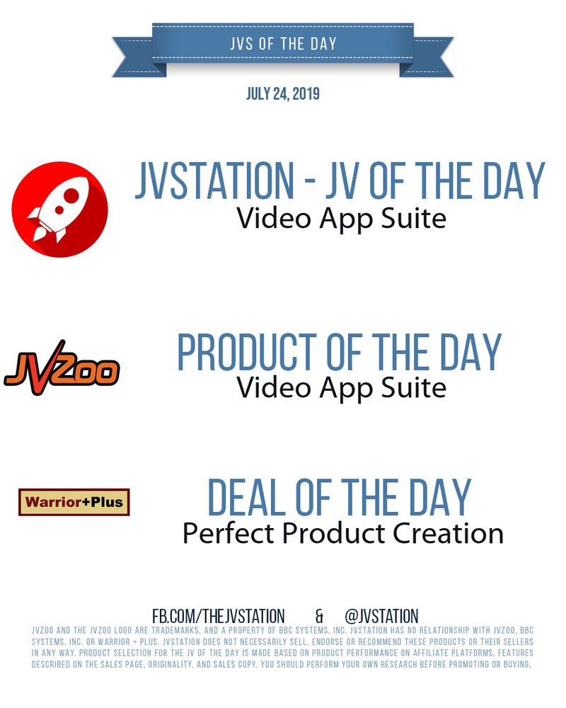 JVs of the day - July 24, 2019