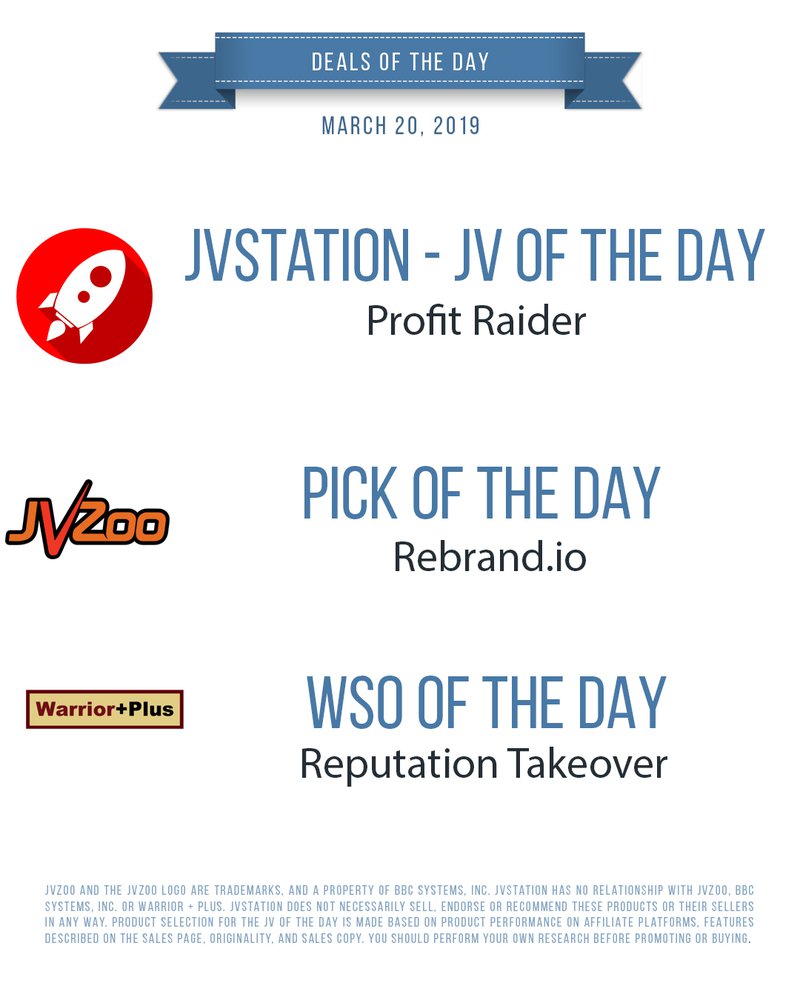 Deals of the day - March 20, 2019