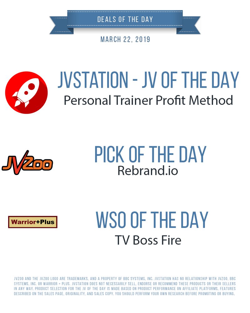 Deals of the day - March 22, 2019