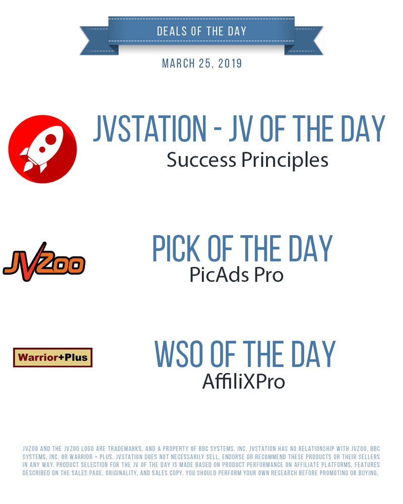 Deals of the day - March 25, 2019