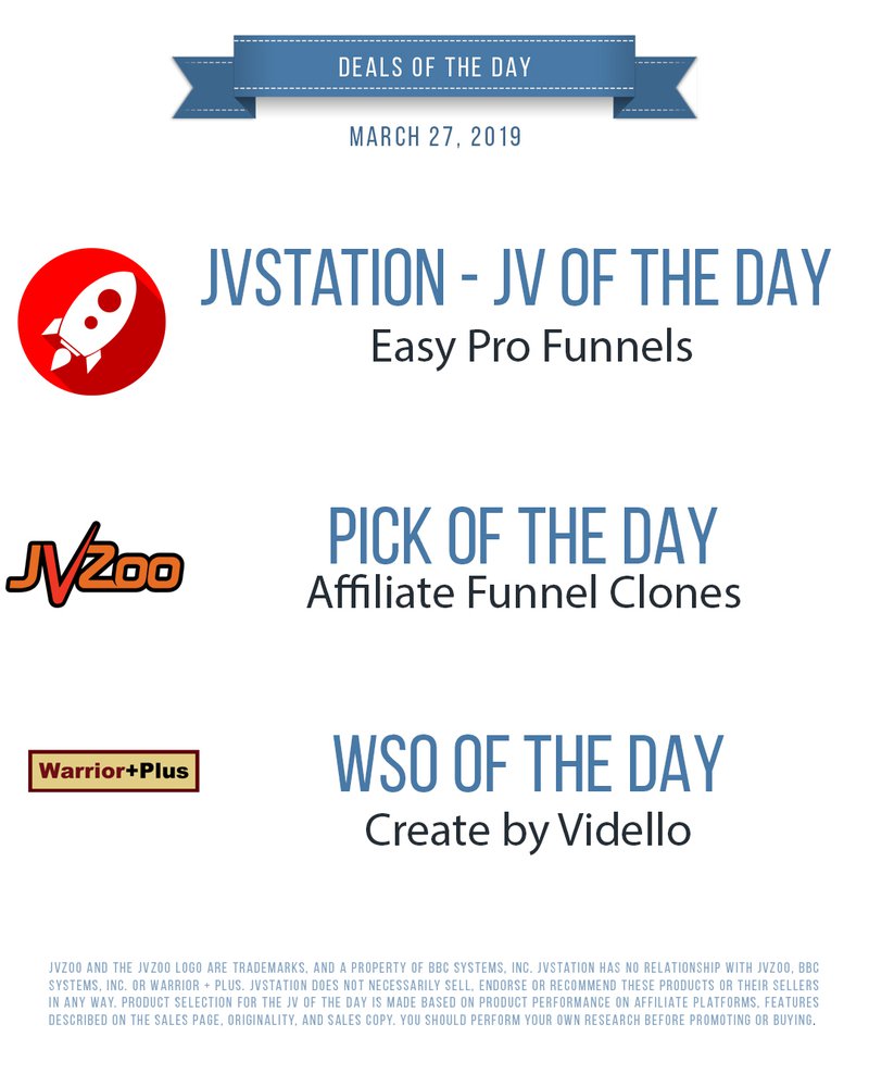 Deals of the day - March 27, 2019