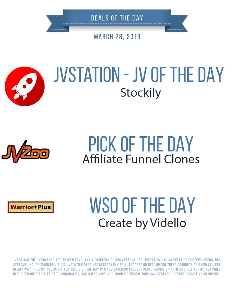 Deals of the day - March 28, 2019