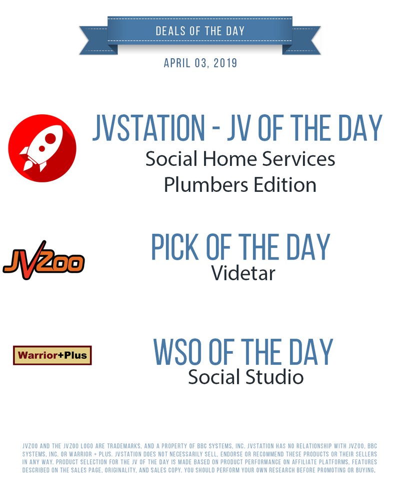 Deals of the day - April 03, 2019