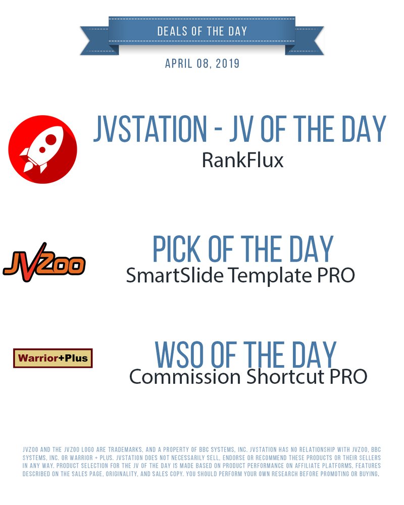 Affiliate Marketing - Deals of the day - April 08, 2019