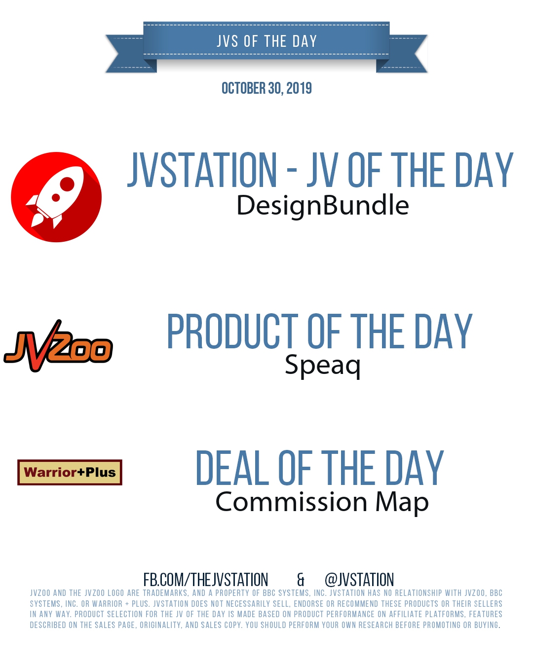 JVs of the day - October 30, 2019