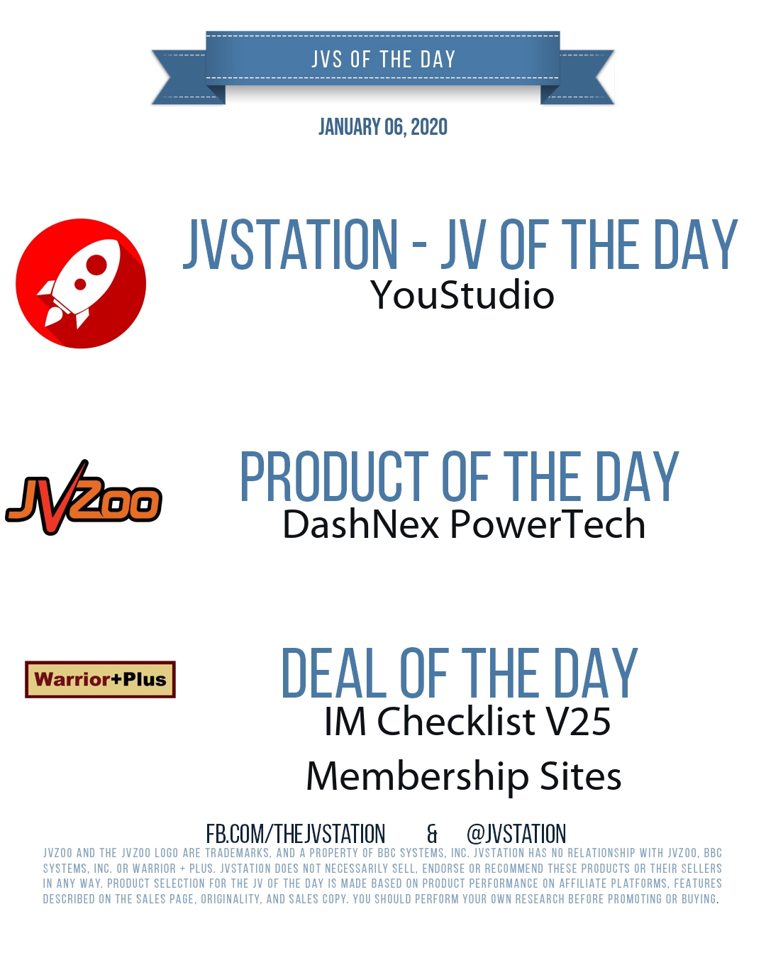 JVs of the day - January 06, 2020