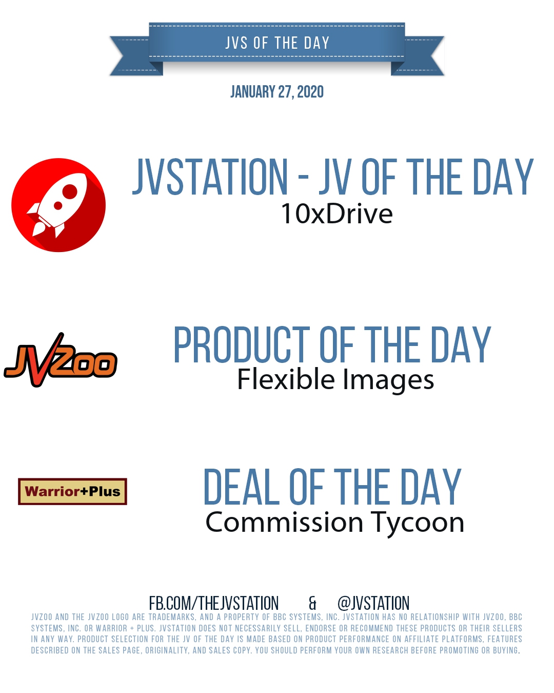 JVs of the day - January 27, 2020