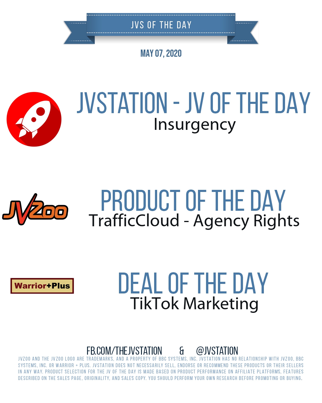 JVs of the day - May 07, 2020