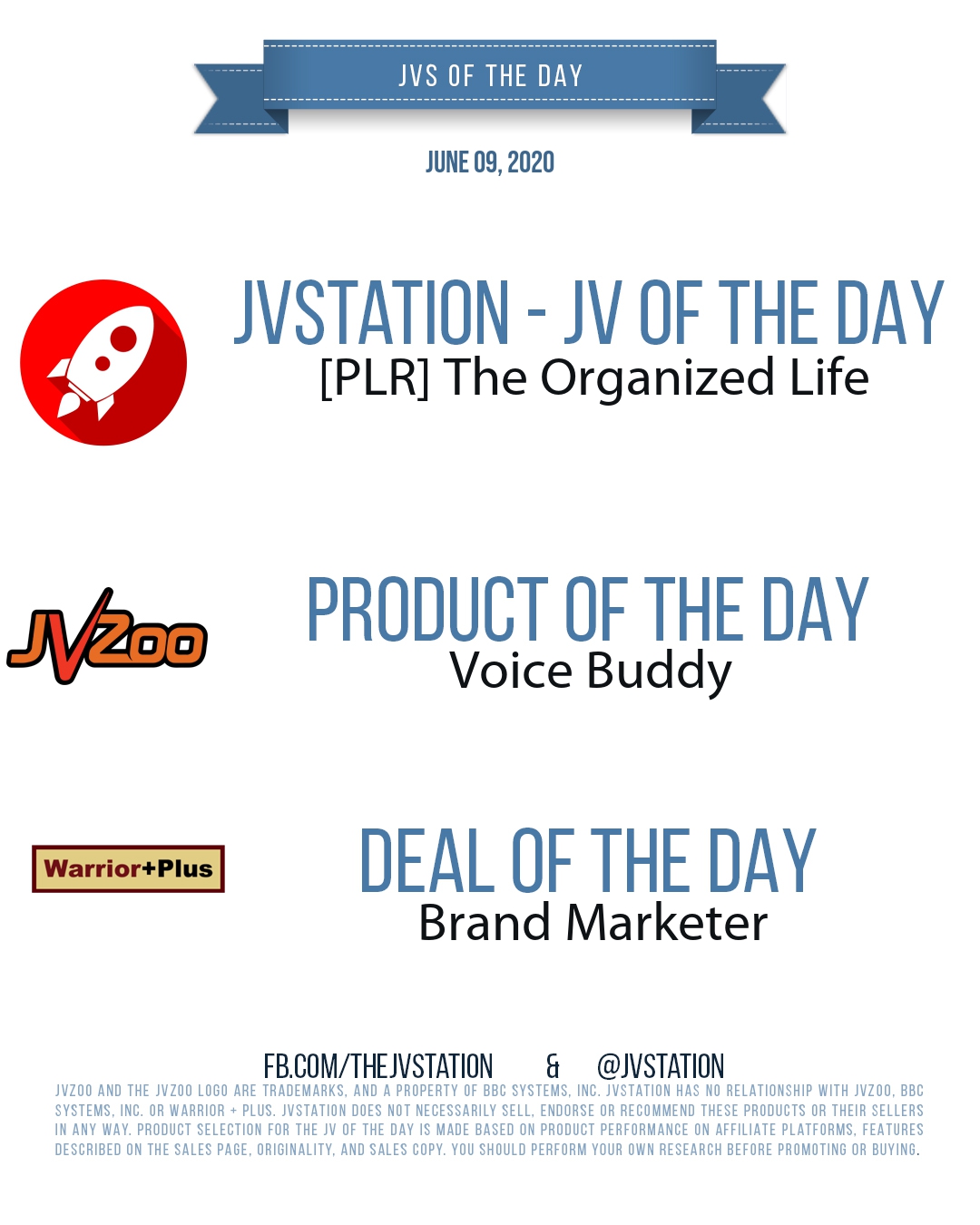 JVs of the day - June 09, 2020