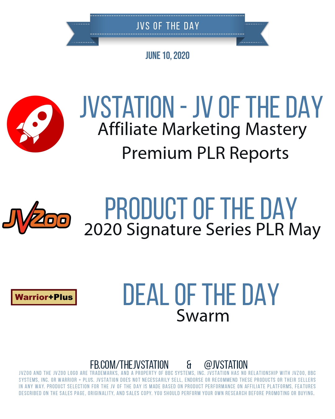 JVs of the day - June 10, 2020