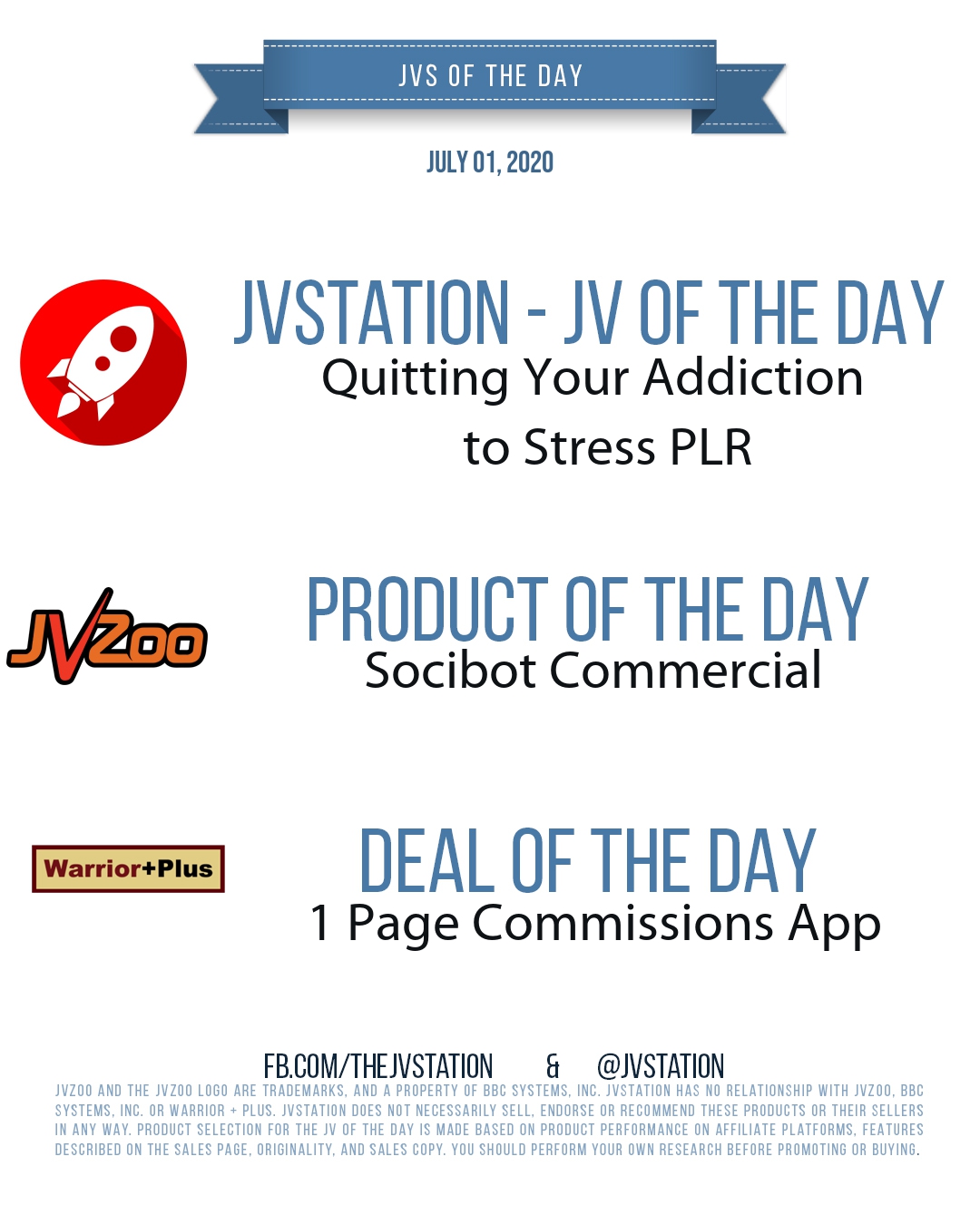 JVs of the day - July 01, 2020