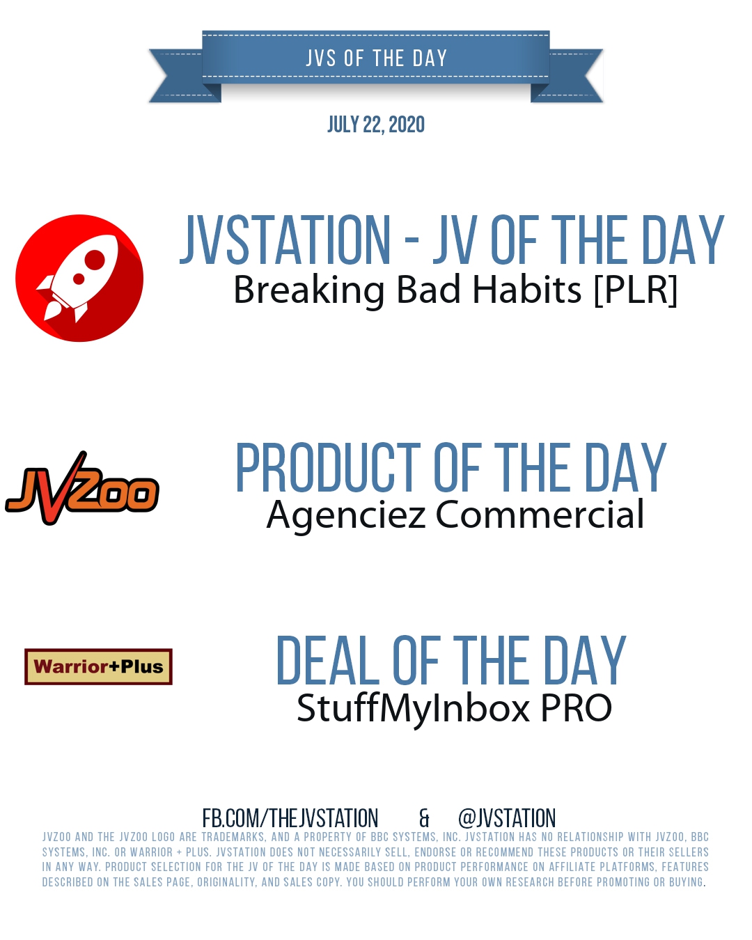 JVs of the day - July 22, 2020