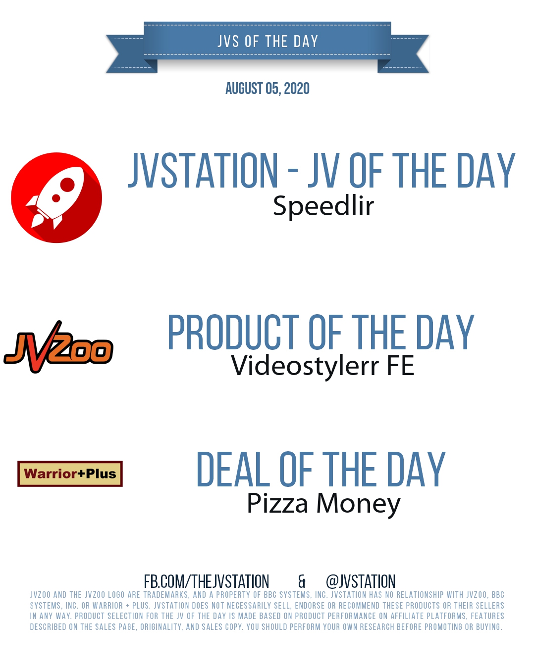 JVs of the day - August 05, 2020